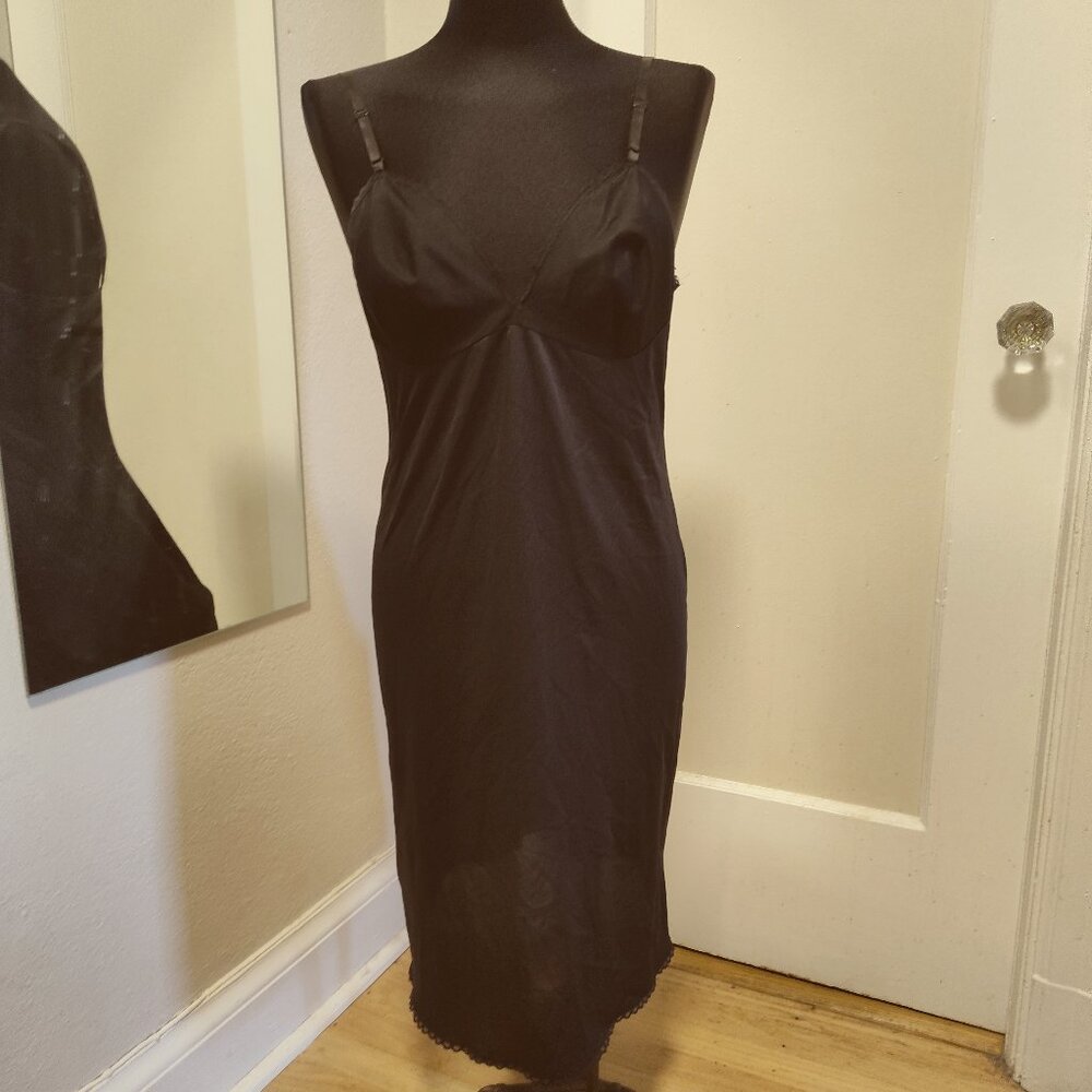 Vintage Black Vanity Fair Slip